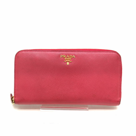 Prada Pink Leather Wallet Zip - Picture 1 of 6